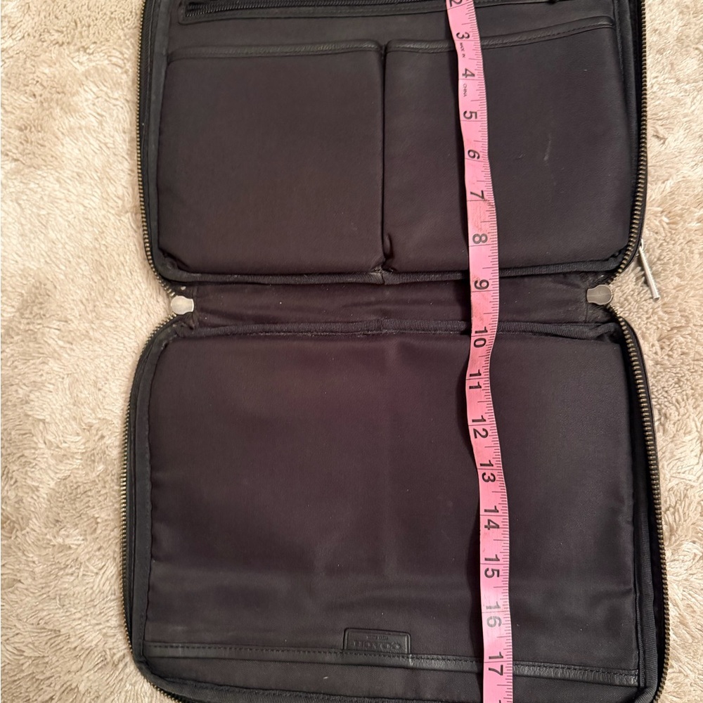 Vtg Coach Portfolio Black Leather - Picture 14 of 14